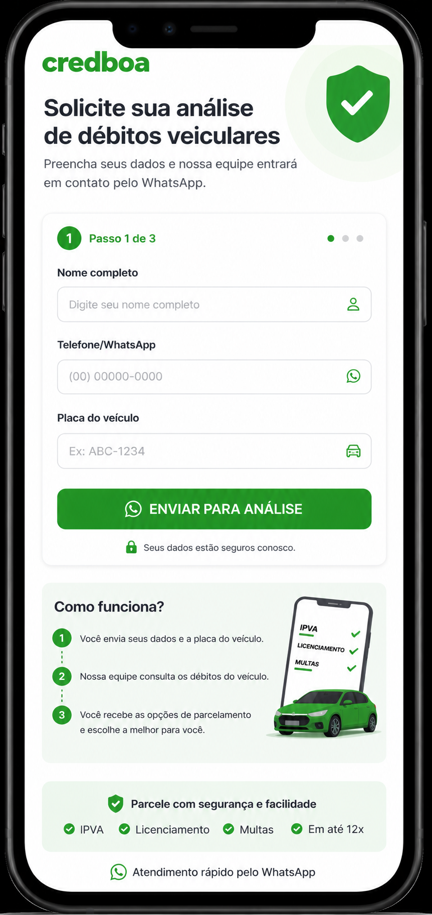 Passo 1 - consultar débitos