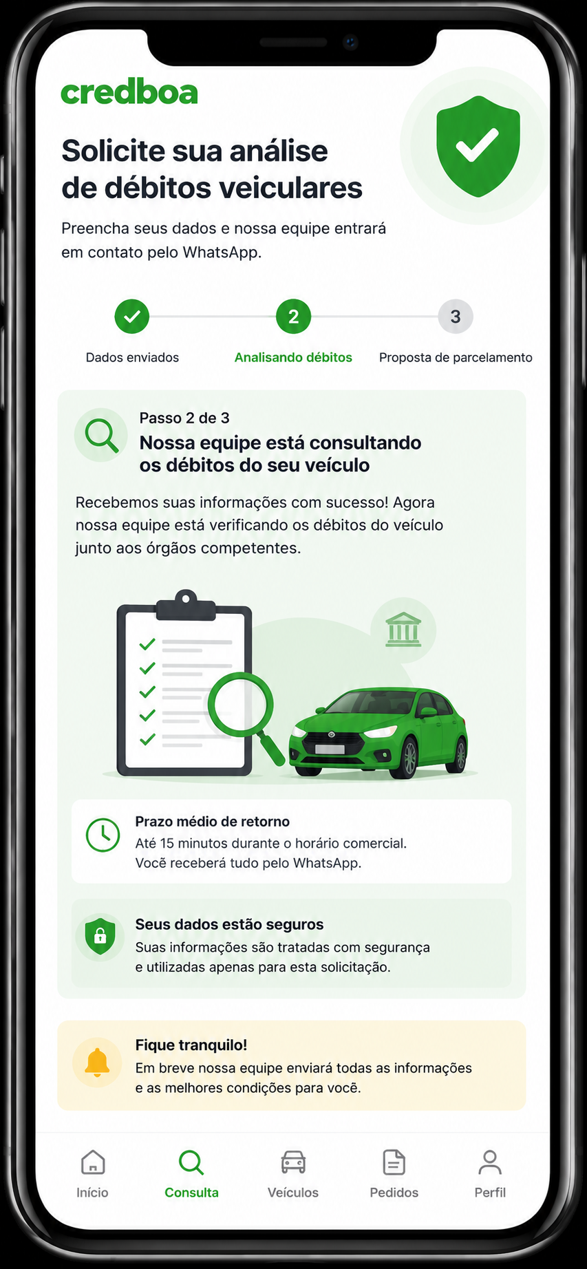 Passo 2 - resultado da consulta